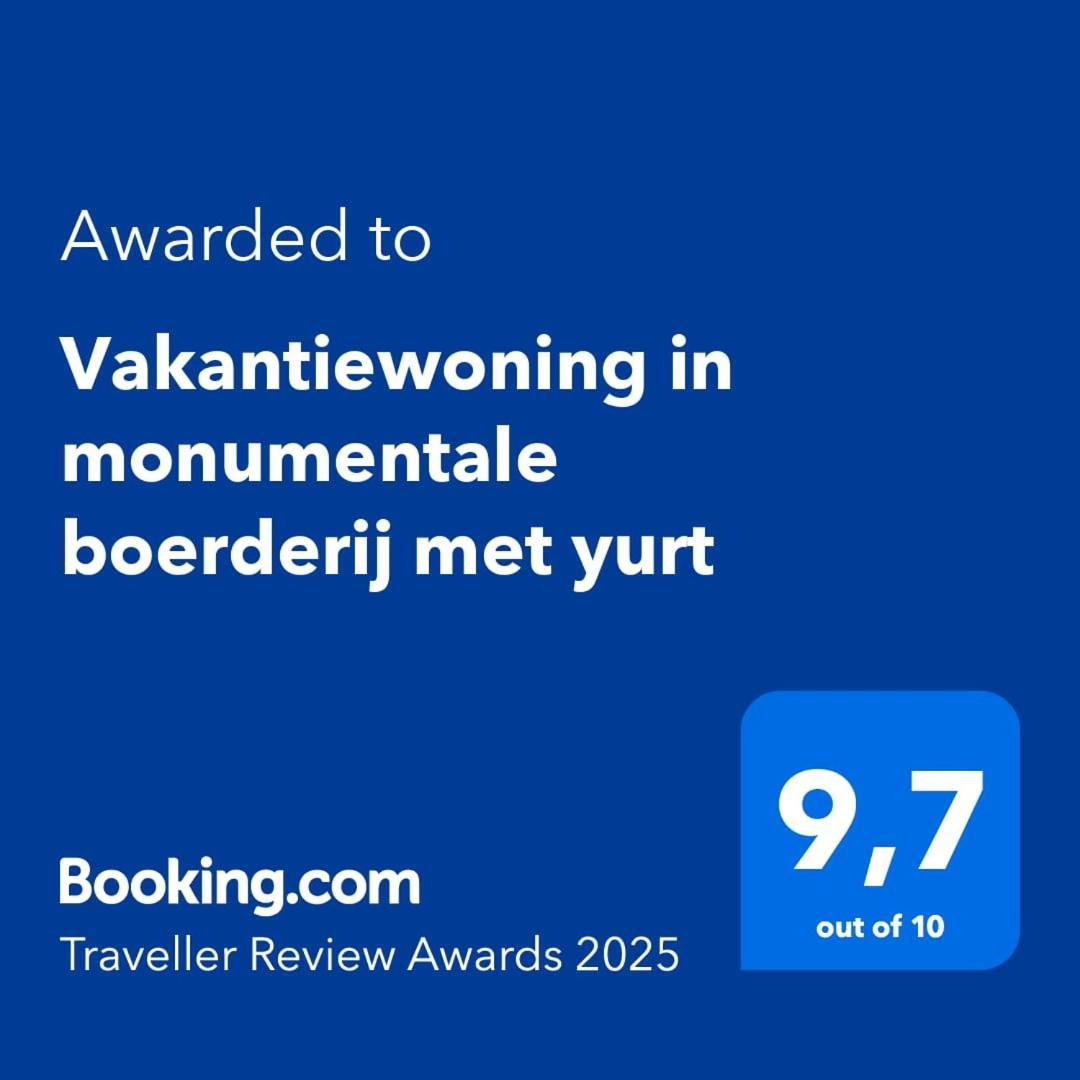 Vakantiewoning In Monumentale Boerderij Met Yurt Eckelrade Exteriör bild