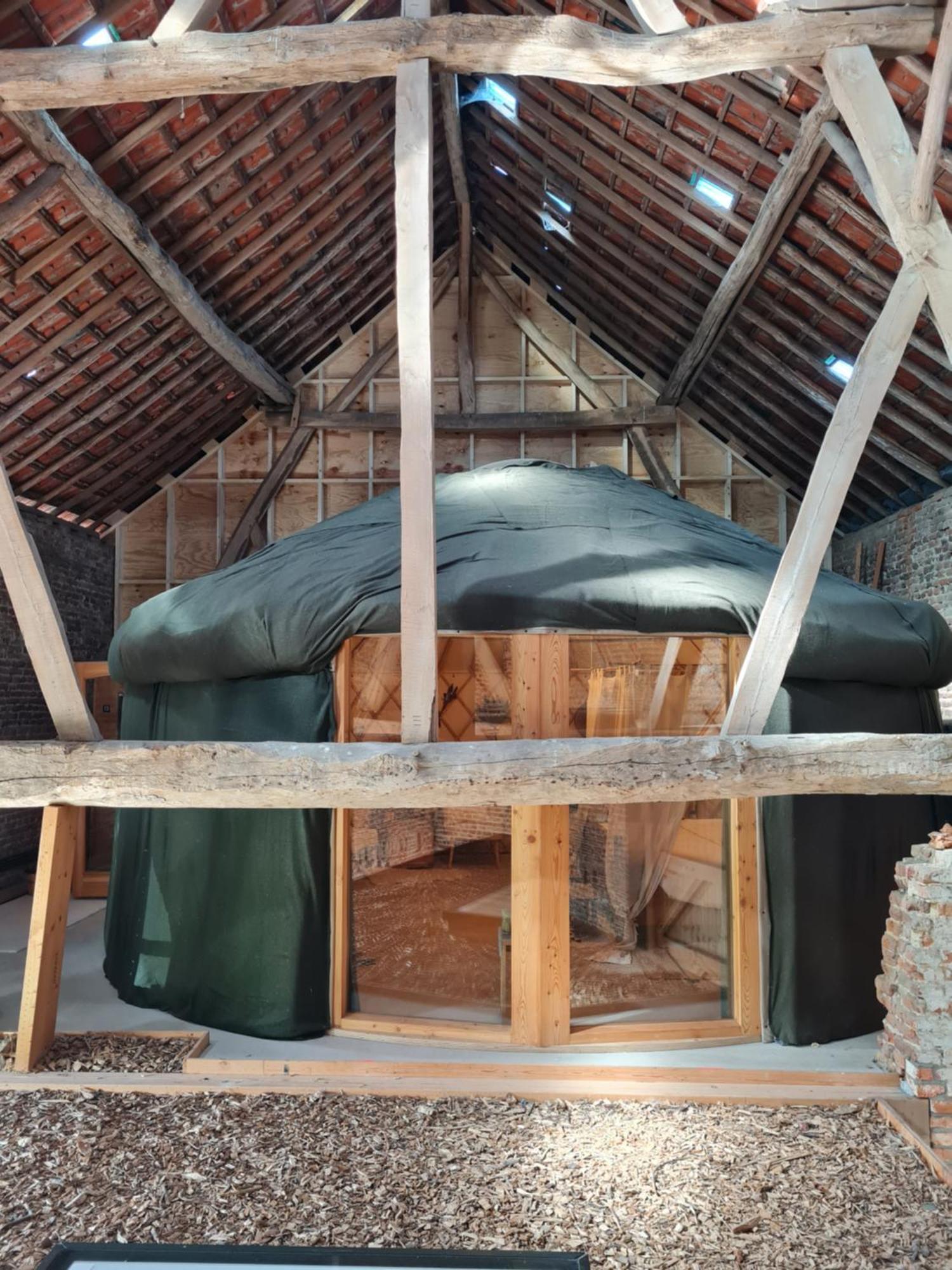 Vakantiewoning In Monumentale Boerderij Met Yurt Eckelrade Exteriör bild